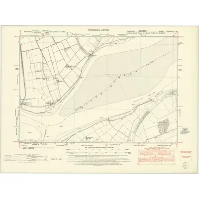 1950 Map of Yorkshire CCXXXVIIIA.SW, 1952 Print