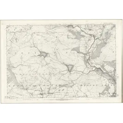 1889 Map of Yorkshire CLI, 1896 Print