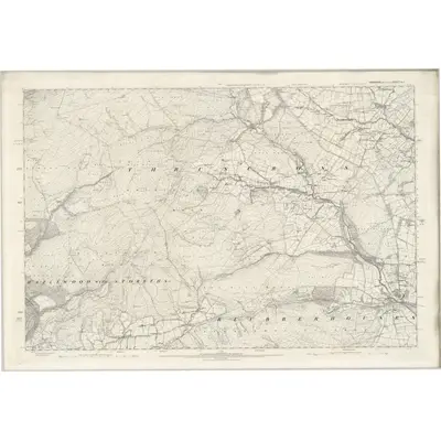 1889 Map of Yorkshire CLII, 1893 Print