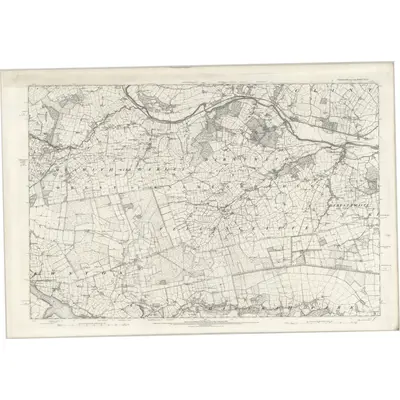 1889 Map of Yorkshire CLIII, 1896 Print