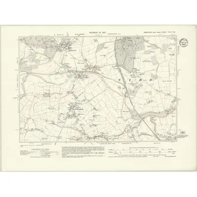 1932 Map of Yorkshire CLIV.NW