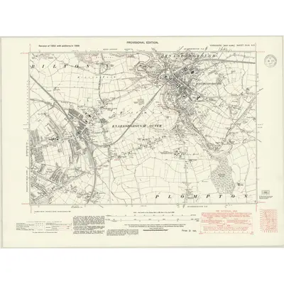 1938 Map of Yorkshire CLIV.SE, 1947 Print