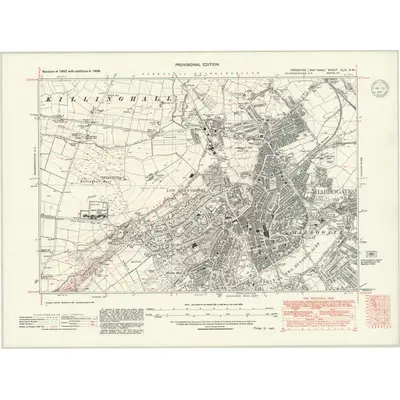 1938 Map of Yorkshire CLIV.SW, 1947 Print