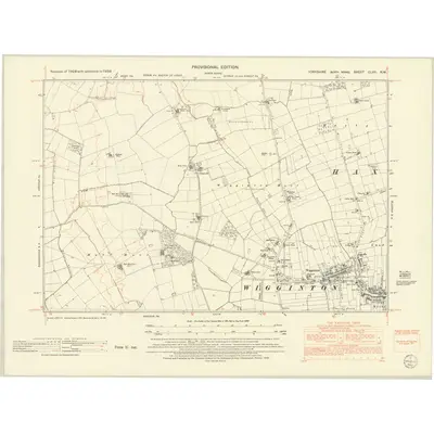 1950 Map of Yorkshire CLVII.NW, 1952 Print