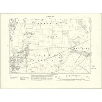 1928 Map of Yorkshire CLVII.SE, 1931 Print