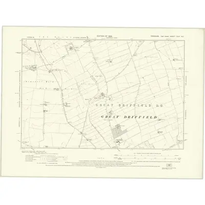 1926 Map of Yorkshire CLXI.NE, 1929 Print
