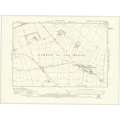 1926 Map of Yorkshire CLXI.NW, 1929 Print
