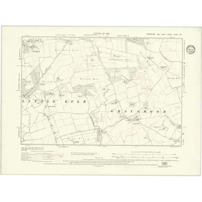 1926 Map of Yorkshire CLXII.NE, 1929 Print