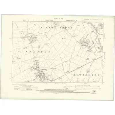 1926 Map of Yorkshire CLXII.NW, 1929 Print