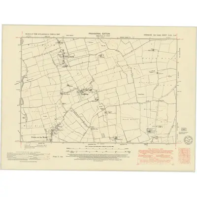1946 Map of Yorkshire CLXII.SE, 1951 Print