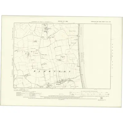 1926 Map of Yorkshire CLXIII.NW, 1928 Print