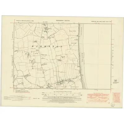 1946 Map of Yorkshire CLXIII.NW, 1952 Print