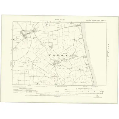 1926 Map of Yorkshire CLXIII.SW, 1929 Print