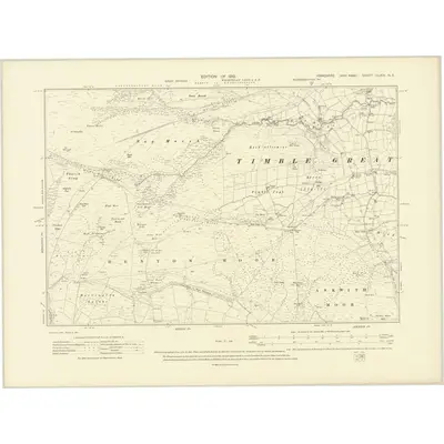 1906 Map of Yorkshire CLXIX.NE, 1910 Print
