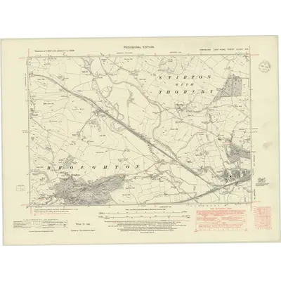 1938 Map of Yorkshire CLXVII.NE, 1948 Print