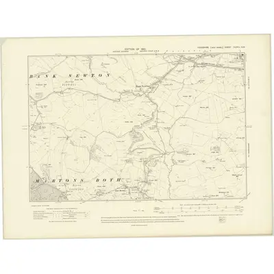 1907 Map of Yorkshire CLXVII.NW, 1910 Print