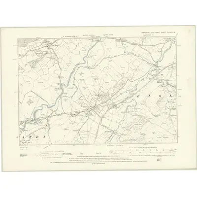 1892 Map of Yorkshire CLXVII.SW, 1896 Print