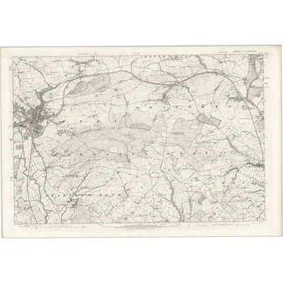 1889 Map of Yorkshire CLXVIII, 1896 Print