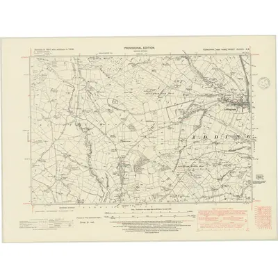 1938 Map of Yorkshire CLXVIII.SE, 1948 Print