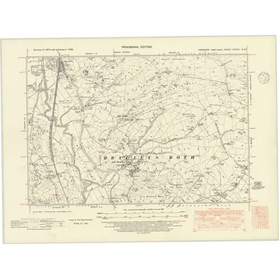 1938 Map of Yorkshire CLXVIII.SW, 1948 Print