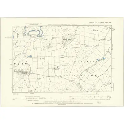 1891 Map of Yorkshire CLXXIII.NW, 1895 Print