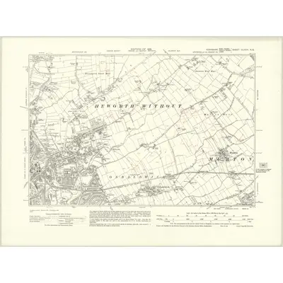 1929 Map of Yorkshire CLXXIV.NE