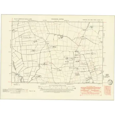 1946 Map of Yorkshire CLXXIX.SE, 1951 Print