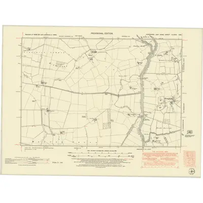 1946 Map of Yorkshire CLXXIX.SW, 1951 Print