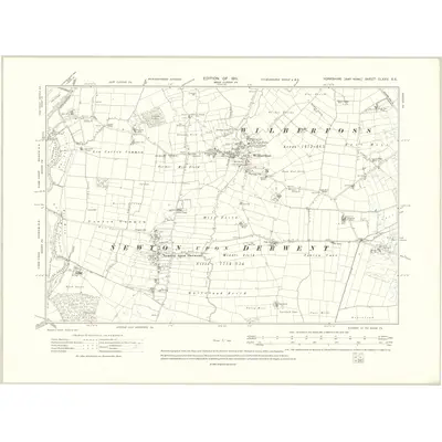 1909 Map of Yorkshire CLXXV.SE, 1911 Print