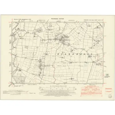 1950 Map of Yorkshire CLXXV.SE, 1953 Print