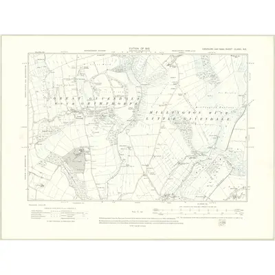 1909 Map of Yorkshire CLXXVI.NE, 1912 Print