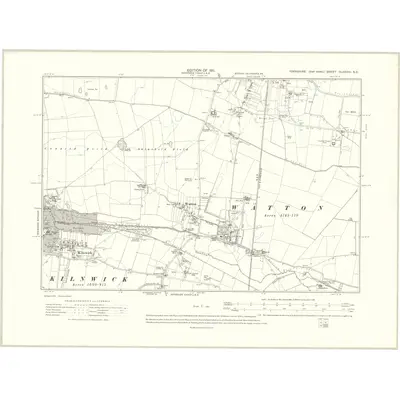 1908 Map of Yorkshire CLXXVIII.SE, 1911 Print