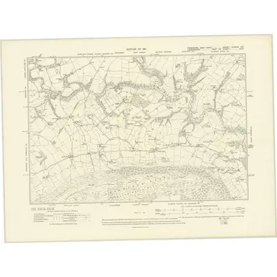 1907 Map of Yorkshire CLXXXI.SE, 1911 Print