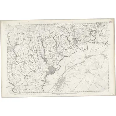 1884 Map of Yorkshire CLXXXII, 1890 Print