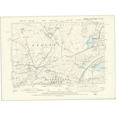 1892 Map of Yorkshire CLXXXIII.SE, 1896 Print