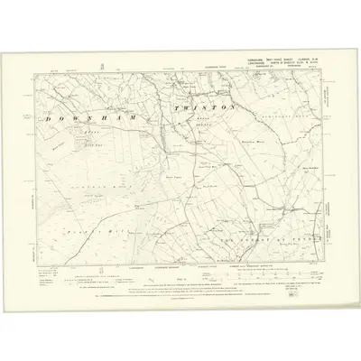 1893 Map of Yorkshire CLXXXIII.SW, 1896 Print