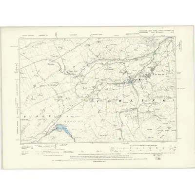 1892 Map of Yorkshire CLXXXIV.SE, 1896 Print