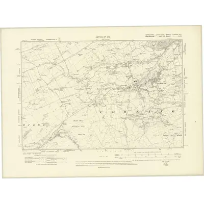 1907 Map of Yorkshire CLXXXIV.SE, 1910 Print