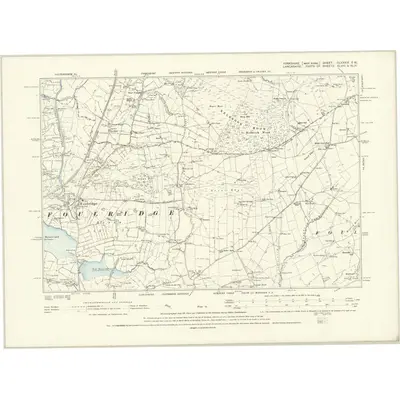 1892 Map of Yorkshire CLXXXIV.SW, 1896 Print
