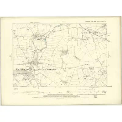 1891 Map of Yorkshire CLXXXIX.SE, 1895 Print
