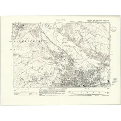 1934 Map of Yorkshire CLXXXV.SE