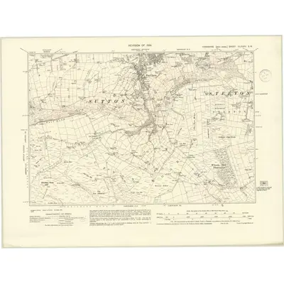 1934 Map of Yorkshire CLXXXV.SW