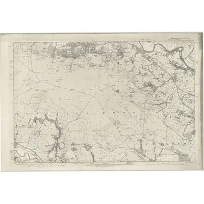 1889 Map of Yorkshire CLXXXVI, 1895 Print