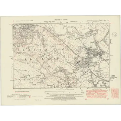1938 Map of Yorkshire CLXXXVI.NE, 1948 Print