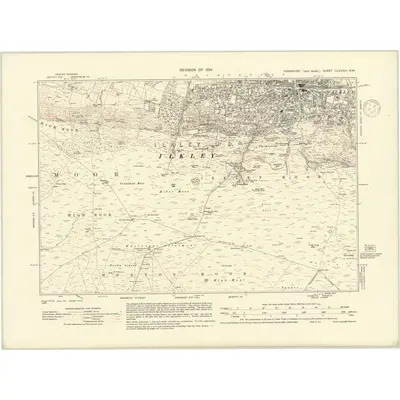 1934 Map of Yorkshire CLXXXVI.NW