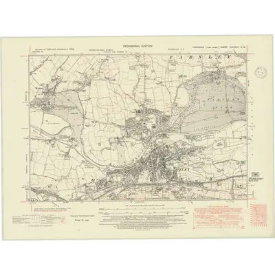 1938 Map of Yorkshire CLXXXVII.NW, 1948 Print