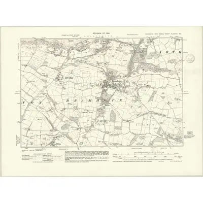 1934 Map of Yorkshire CLXXXVII.SE