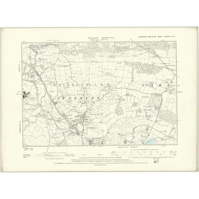 1889 Map of Yorkshire CLXXXVII.SW, 1894 Print