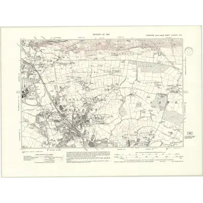 1934 Map of Yorkshire CLXXXVII.SW