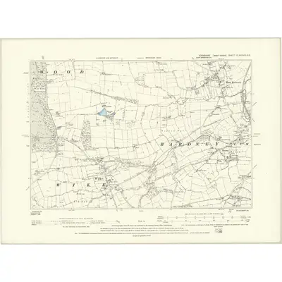 1892 Map of Yorkshire CLXXXVIII.SE, 1894 Print